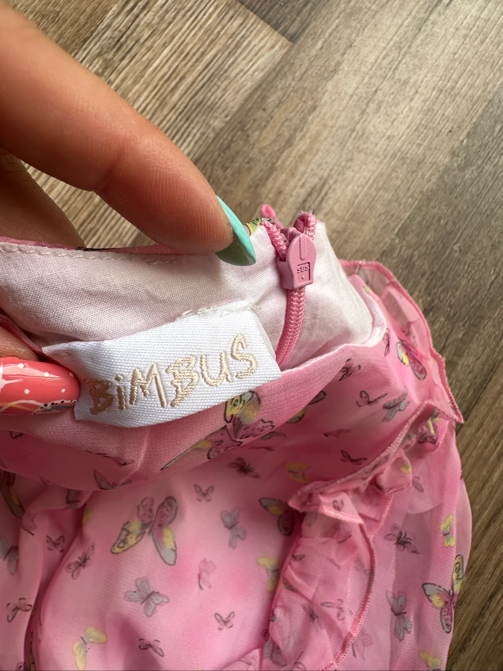 Jurk Simbus vlinders – 6/7 jaar – photo 2